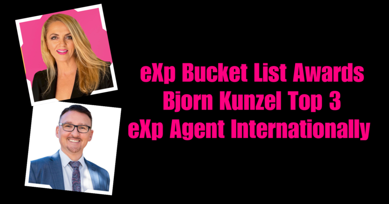 Bjorn Kunzel Top 3 Agent Internationally in eXp Realty